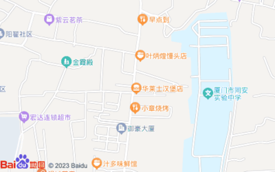 线条广告,福建省厦门市同安区胜兰幼儿园(阳翟路东) 位置示意图,地图定位,交通指引 - 厦门公司企业 - 城市吧